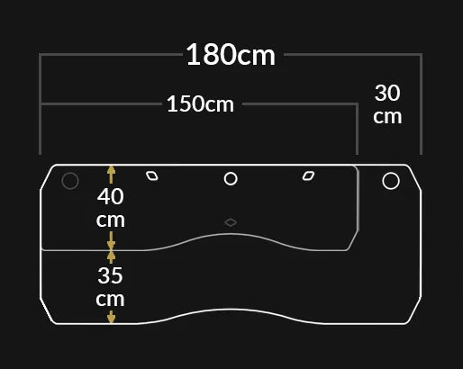 Vanguard 180 Large Gaming Desk